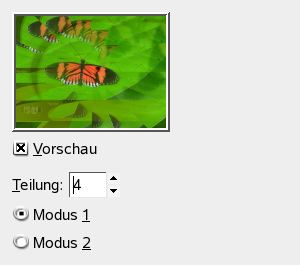 Eigenschaften des Illusionsfilters